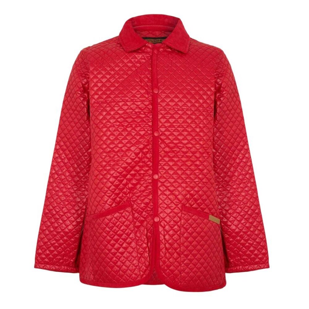 Criminal Damage Mens Quilted Quilted Jacket / Red